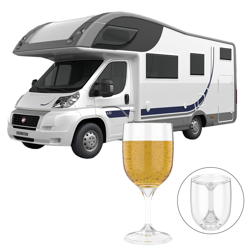 Wine & Beer Tours Of Nova Scotia - Katlanır Şarap Bardağı Şeffaf Gıda Sınıfı