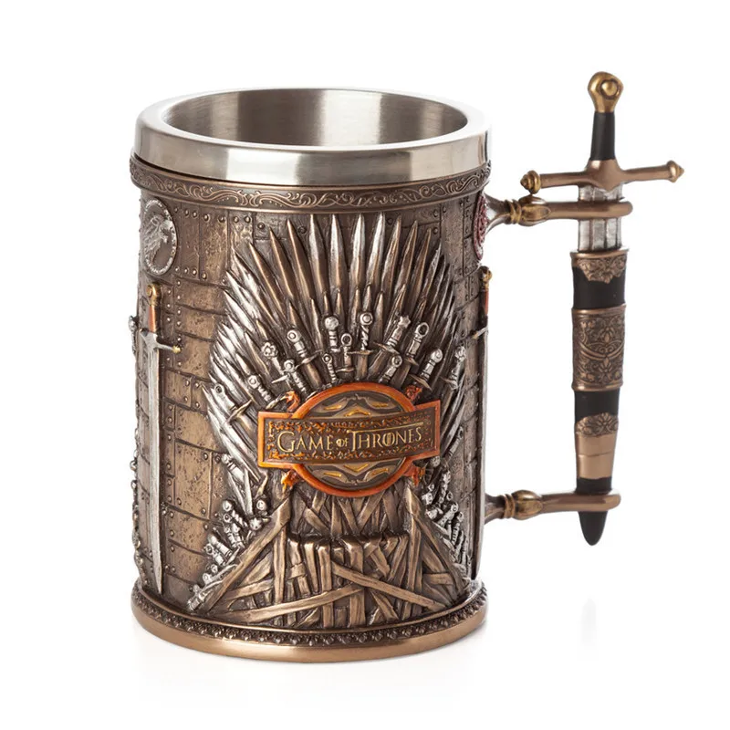 Wine Beer Whiskey Song - Viking kupa Vintage kahve fincanı paslanmaz