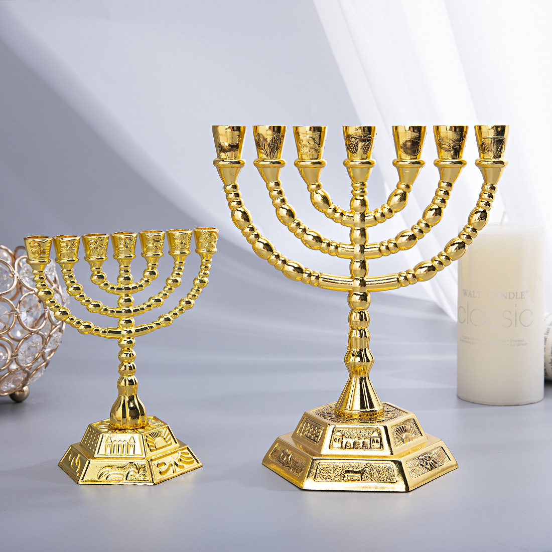 Cocktail Shaker Set - 7 Kollu Menora Yahudi Ev Dekorasyonu