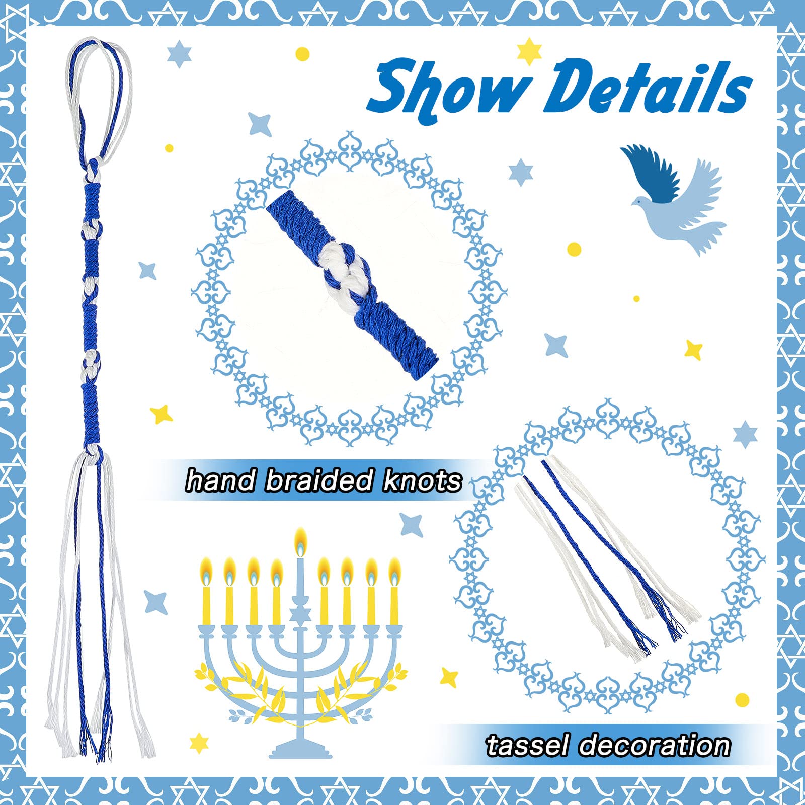 8/16 adet mavi beyaz İbranice  - Cocktail Shaker Set incelemesi ve fiyatı